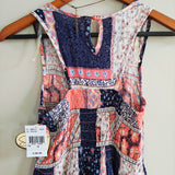 SPEECHLESS Junior's Mix Print Dress w/Necklace