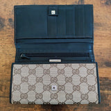 Vintage GUCCI Canvas Continental Wallet