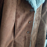 Vintage Vegan Suede Jacket