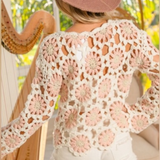 Floral Crochet Sweater