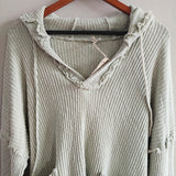 Thermal Knit Hooded Top