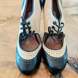 TABITHA SIMMONS Bunty Wedge Pumps