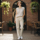 Vintage 60s Sleeveless Crochet Top