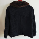 Vintage Persian Lamb & Mink Fur Short Coat