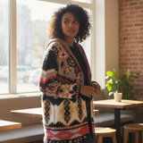 VERTIGO PARIS Boho Hoodie Cardigan