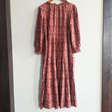 Max Studio Long-Sleeved Tiered Maxi Dress