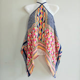 TRINA TURK Silk Halter Top