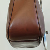 GUCCI Leather Bamboo Handle Bag