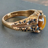 Vintage Gold Tiger's Eye Ring