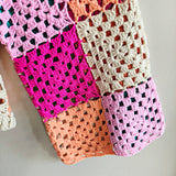 Granny Square Crochet Cardigan Sweater