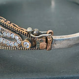 Vintage Ruby Hinge Bracelet