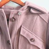 Vintage Safari-Style Wool Long Coat