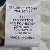 Mixed Print Button-Down Shirt