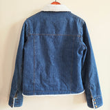 Vintage Sherpa Lined Denim Jacket