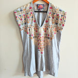 JOHNNY WAS Embroidered Jersey Top