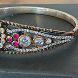 Vintage Ruby Hinge Bracelet