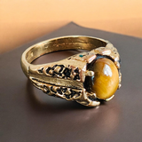 Vintage Gold Tiger's Eye Ring