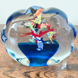 Hand-Blown Murano-Style Art Glass Aquarium Sculpture