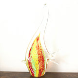 Hand-Blown Murano-Style Angel Fish Sculpture