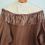 Vintage Fringed Wool Coat