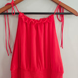 BANANA REPUBLIC Ruffled Halter Dress
