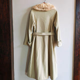 Vintage Wool & Fur Long Coat