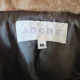 Vintage Fur Trimmed Belted Jacket