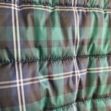 J. CREW Tartan Plaid Belted Puffer Jacket