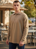 EDWARD'S Men's Long Sleeve Polo Shirt
