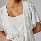 LUCKY BRAND Embroidered Peasant Top