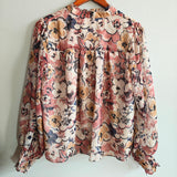Floral Metallic Thread Blouse