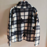 MARISSA OLIVIA Sherpa Fleece Cowl Neck Top