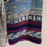 Vintage Belted Wrap Cardigan Sweater