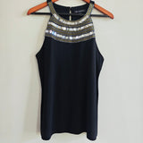 INC Embellished Halter-neck Top