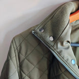 TED BAKER Men's Finnich Diamond Quilt Funnel Jacket