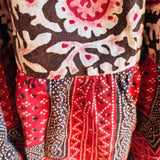 Vintage Boho Midi Skirt