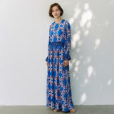 SANDRO Roberta Eyelet Lace-Inset Maxi Dress