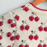 CIDER Cropped Cherry Sweater