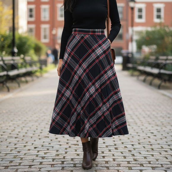 Vintage Pleated Skirt