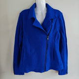 TAHARI Boiled Wool Moto Jacket