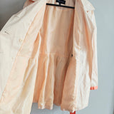 BLACK RIVET Double Breasted Trench Coat