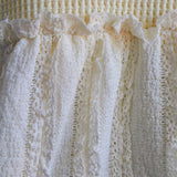 POL Waffle Knit Spliced Top