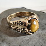 Vintage Gold Tiger's Eye Ring
