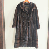 Vintage Mink Fur Long Coat