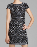 ADRIANNA PAPELL Sequin Cocktail Dress