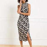 TALBOTS Floral Bodycon Midi Dress