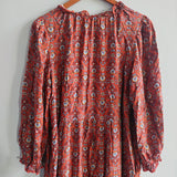 Max Studio Long-Sleeved Tiered Maxi Dress