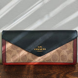 COACH Signature Color Block Slim Wallet