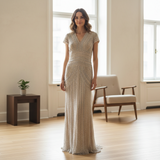 Vintage NAEEM KHAN Silk Beaded Gown