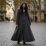 Vintage Hooded Wool Coat